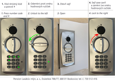 Návod na otevření samoobslužného boxu